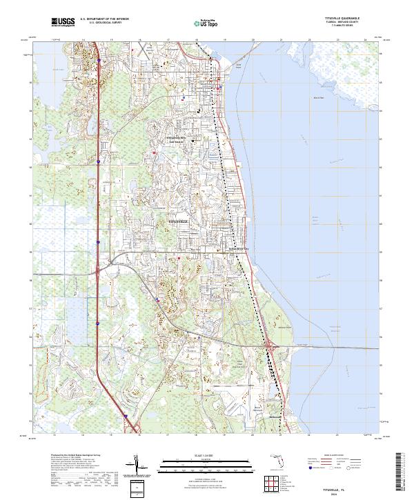 USGS Topographic Map – Titusville