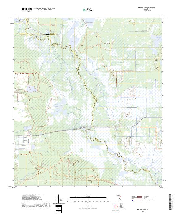 USGS Topographic Map – Titusville SW