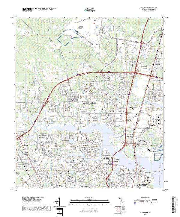 USGS Topographic Map – Trout River