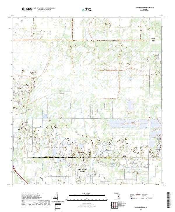 USGS Topographic Map – Tuckers Corner