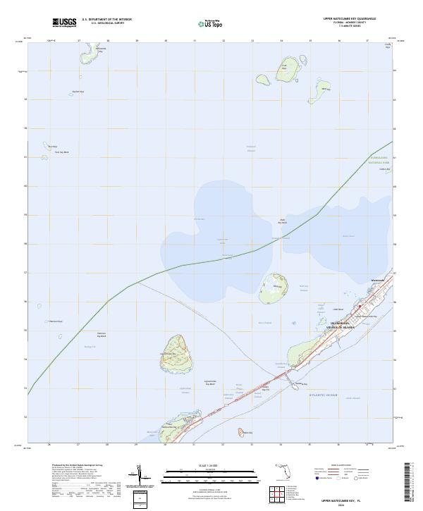 USGS Topographic Map – Upper Matecumbe Key