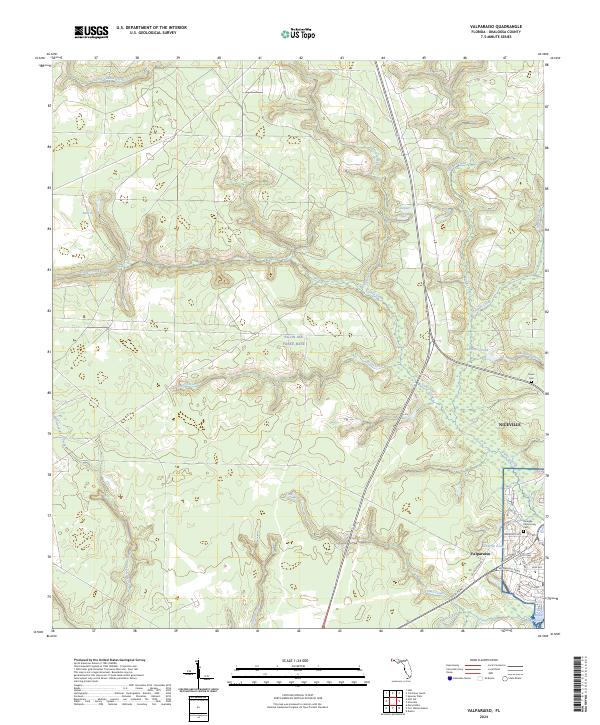 USGS Topographic Map – Valparaiso