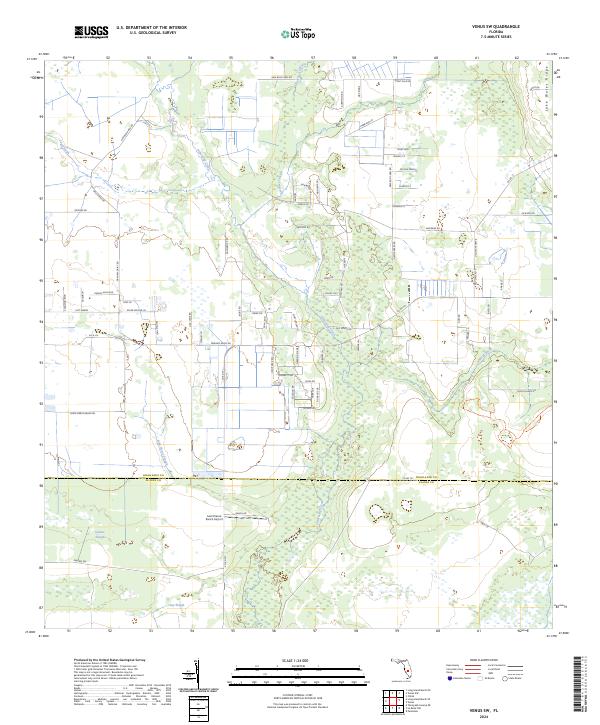 USGS Topographic Map – Venus SW