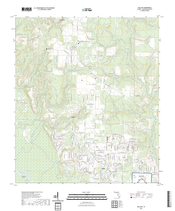USGS Topographic Map – Wallace