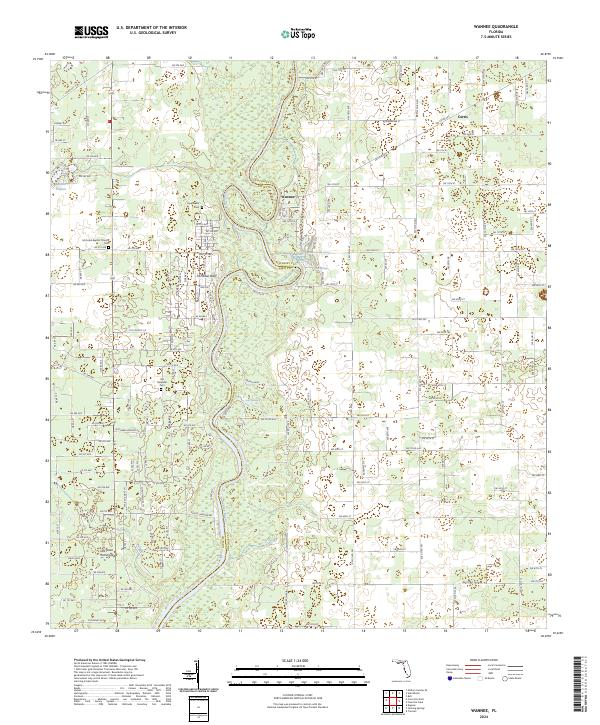 USGS Topographic Map – Wannee