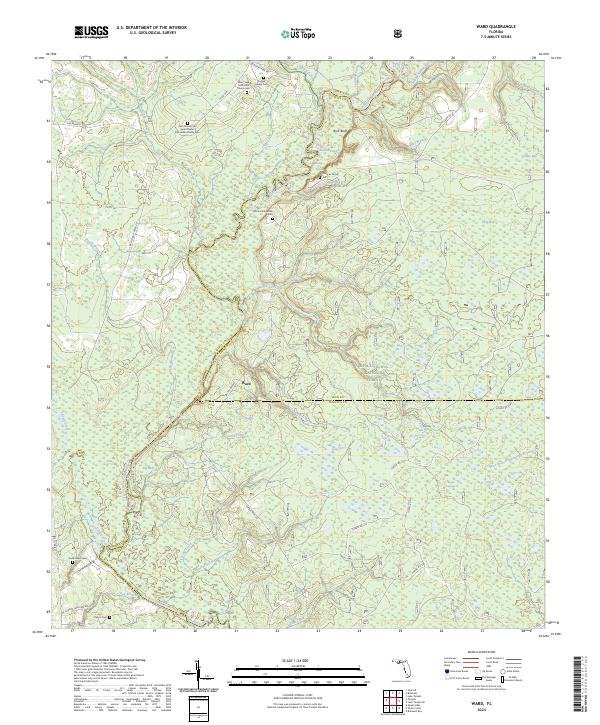 USGS Topographic Map – Ward