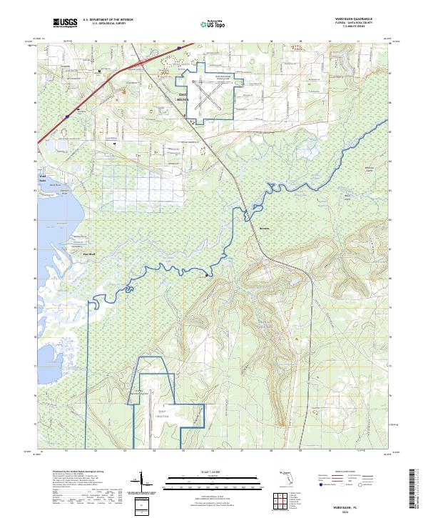 USGS Topographic Map – Ward Basin