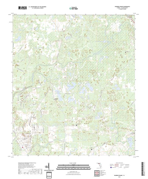 USGS Topographic Map – Warrior Swamp
