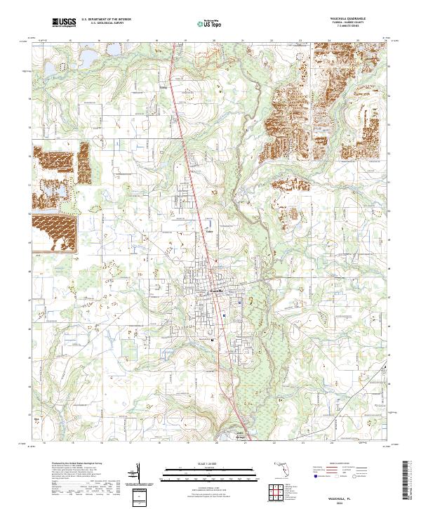 USGS Topographic Map – Wauchula