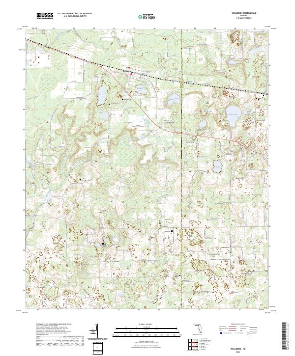 USGS Topographic Map – Wellborn