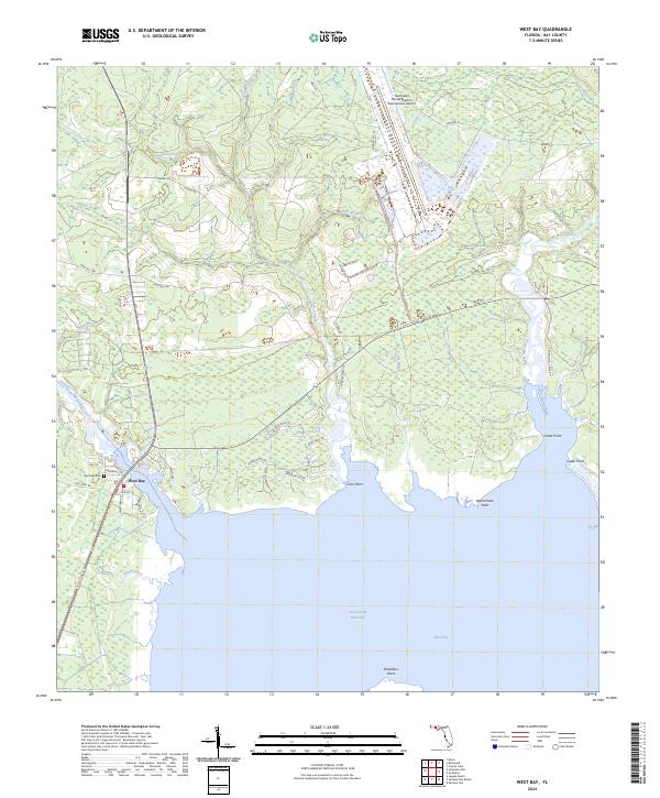 USGS Topographic Map – West Bay