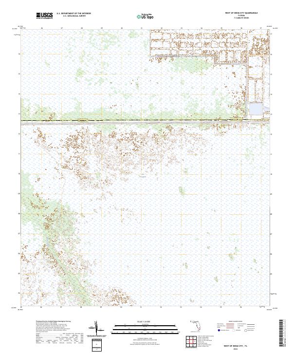 USGS Topographic Map – West of Deem City