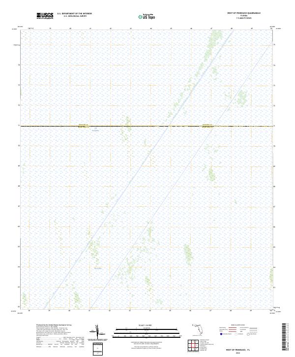 USGS Topographic Map – West of Pennsuco
