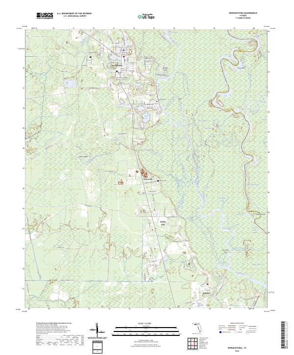 USGS Topographic Map – Wewahitchka
