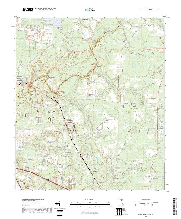 USGS Topographic Map – White Springs East