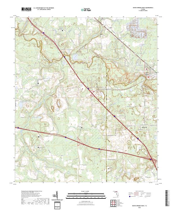 USGS Topographic Map – White Springs West