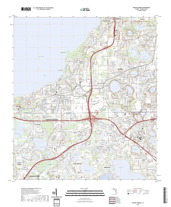 USGS Topographic Map – Winter Garden