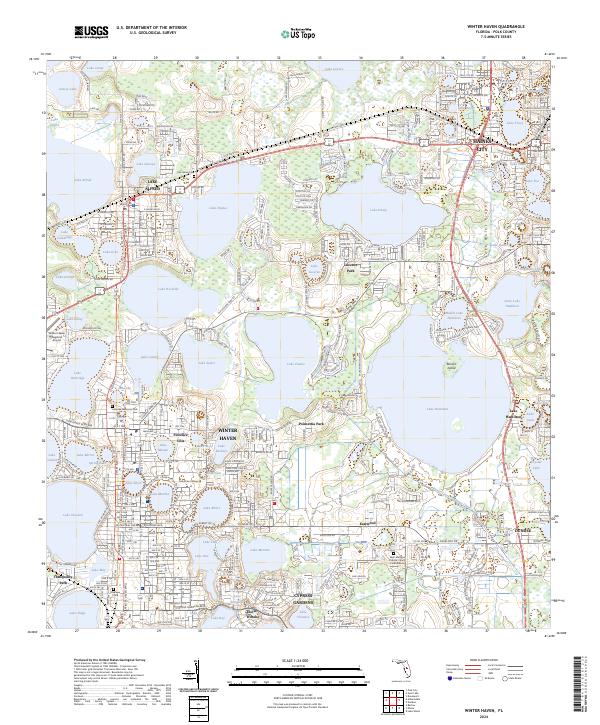 USGS Topographic Map – Winter Haven