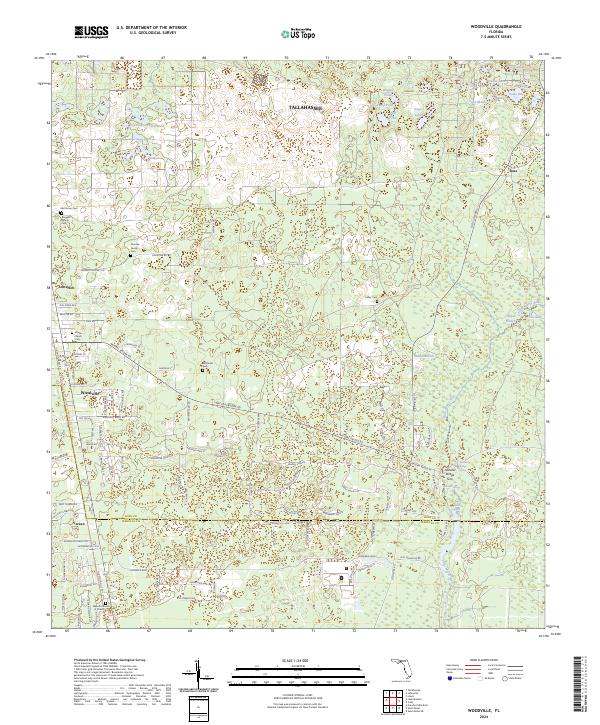 USGS Topographic Map – Woodville