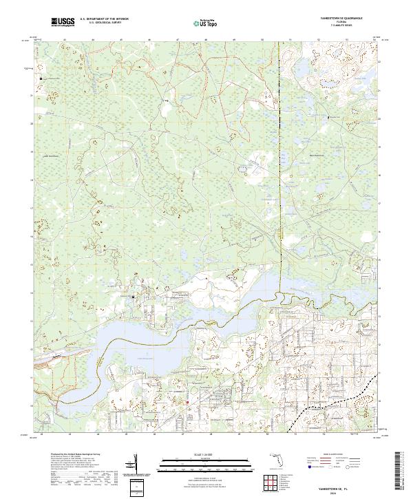 USGS Topographic Map – Yankeetown SE
