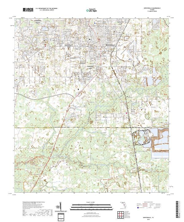 USGS Topographic Map – Zephyrhills