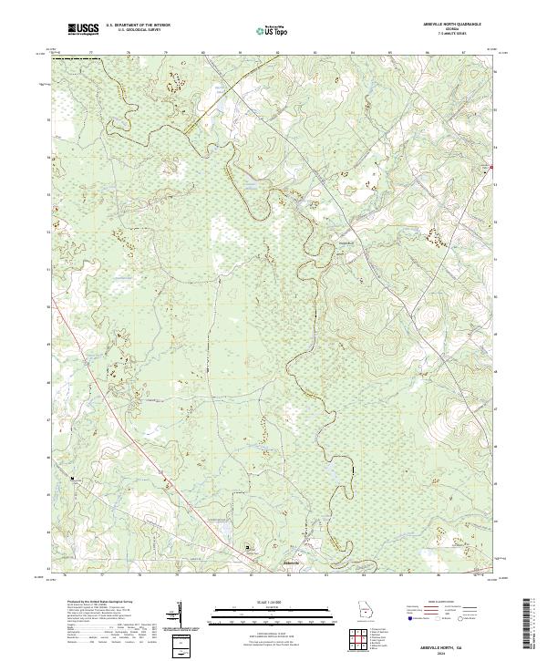 USGS Topographic Map – Abbeville North