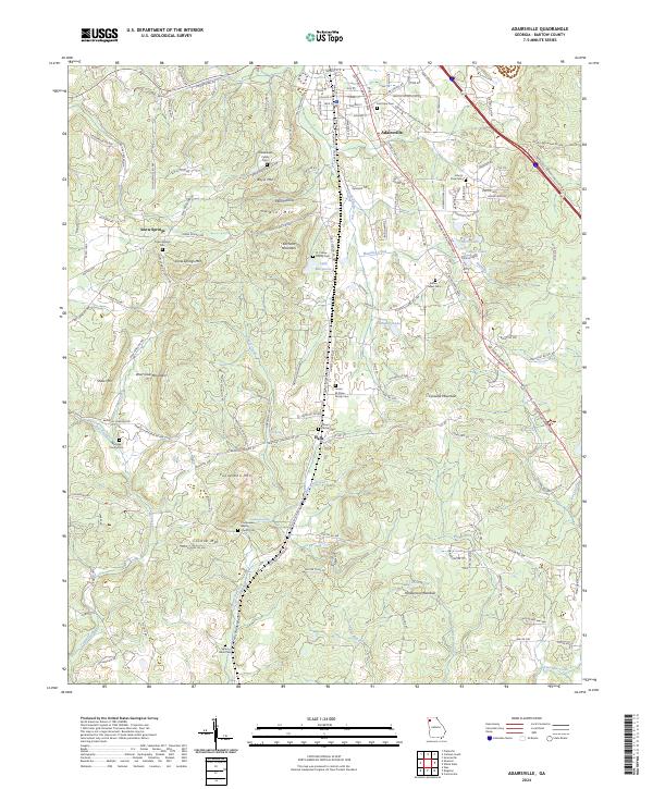 USGS Topographic Map – Adairsville