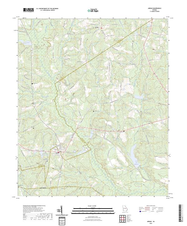 USGS Topographic Map – Adrian