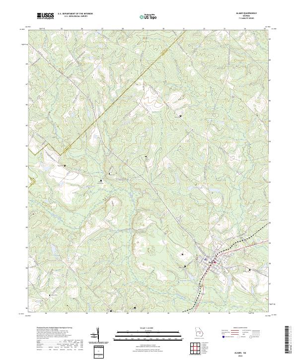 USGS Topographic Map – Alamo