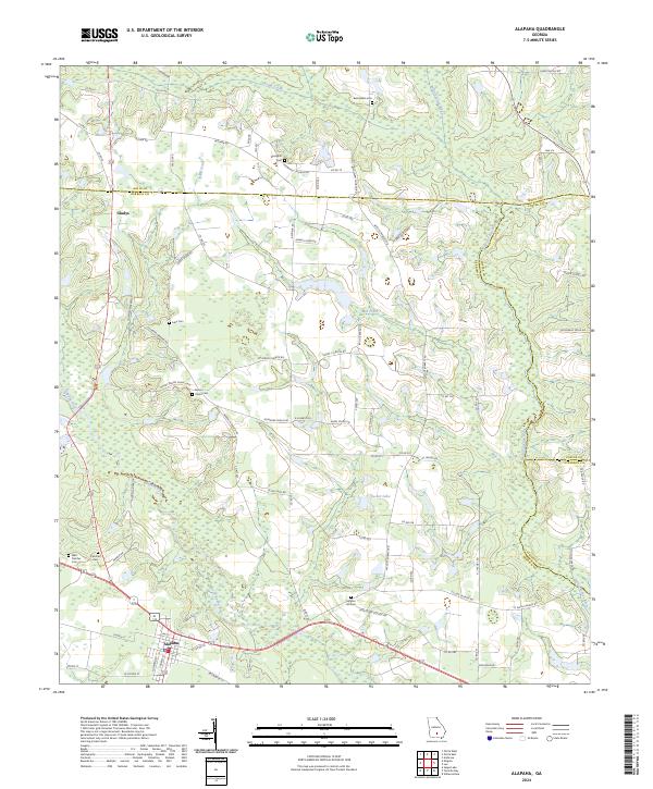 USGS Topographic Map – Alapaha