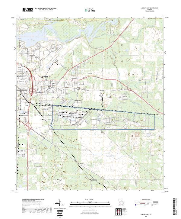 USGS Topographic Map – Albany East