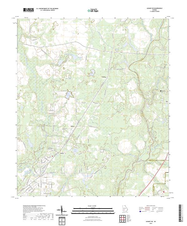 USGS Topographic Map – Albany NE