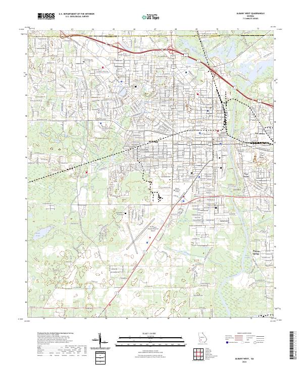 USGS Topographic Map – Albany West