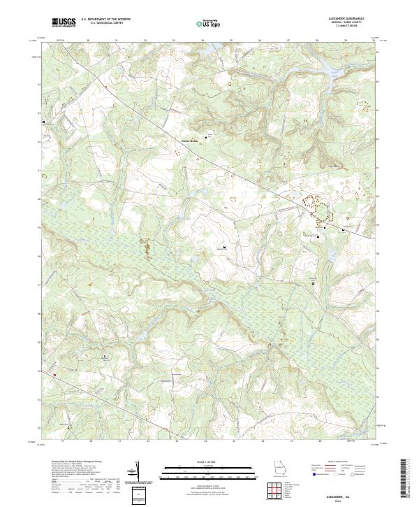 USGS Topographic Map – Alexander