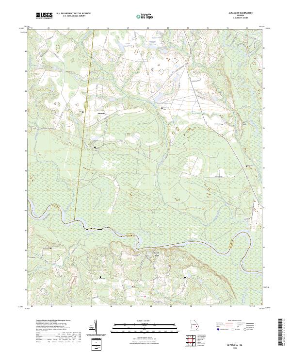USGS Topographic Map – Altamaha