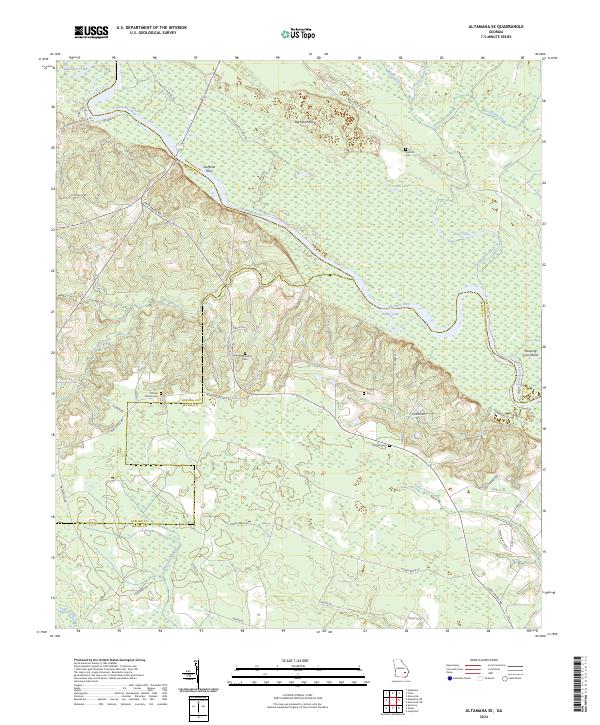 USGS Topographic Map – Altamaha SE