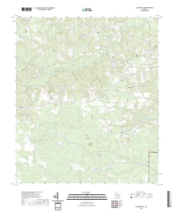 USGS Topographic Map – Altamaha SW