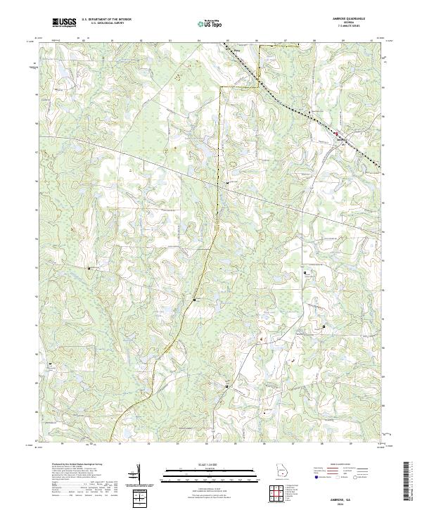 USGS Topographic Map – Ambrose