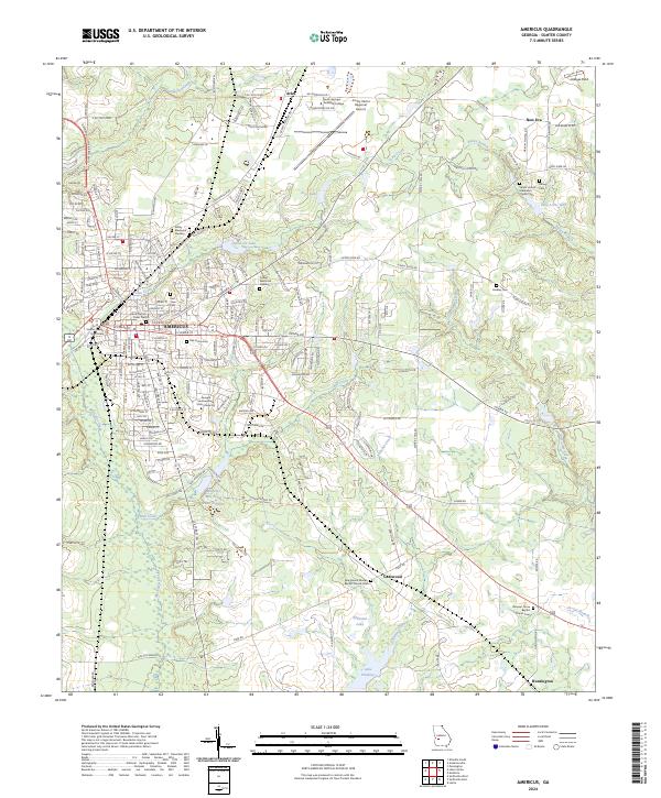 USGS Topographic Map – Americus