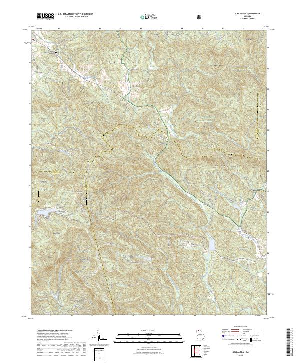 USGS Topographic Map – Amicalola