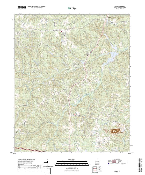 USGS Topographic Map – Appling