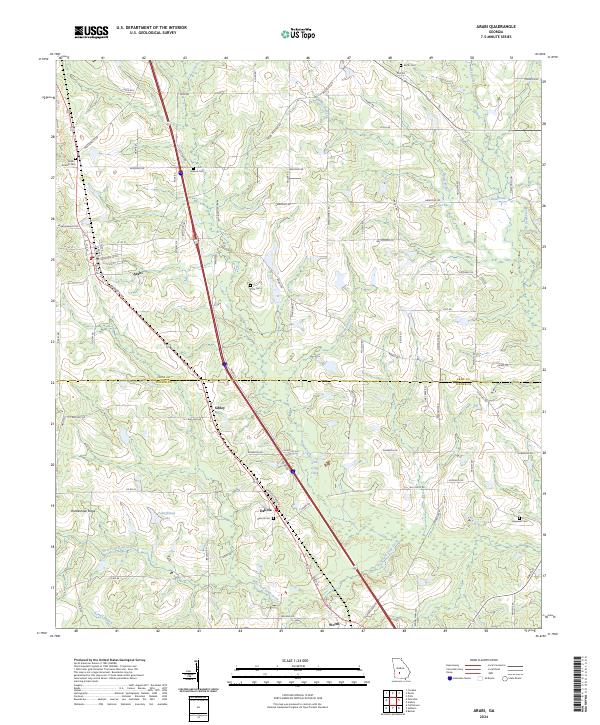 USGS Topographic Map – Arabi