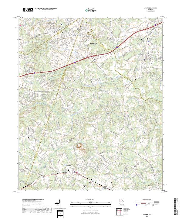 USGS Topographic Map – Auburn