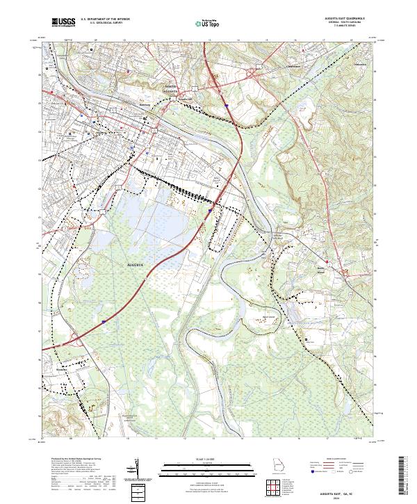 USGS Topographic Map – Augusta East