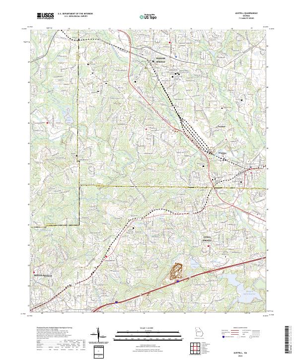 USGS Topographic Map – Austell