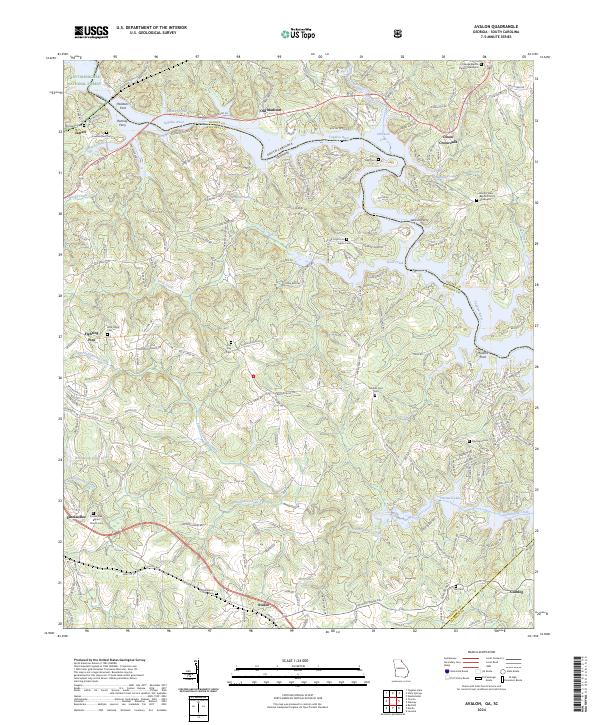 USGS Topographic Map – Avalon