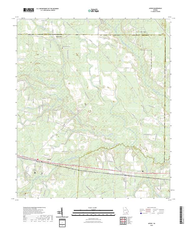 USGS Topographic Map – Axson