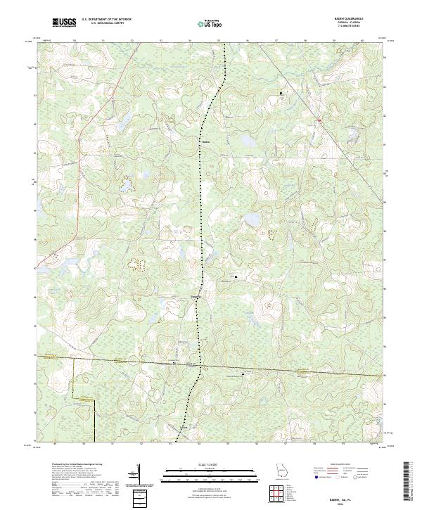 USGS Topographic Map – Baden