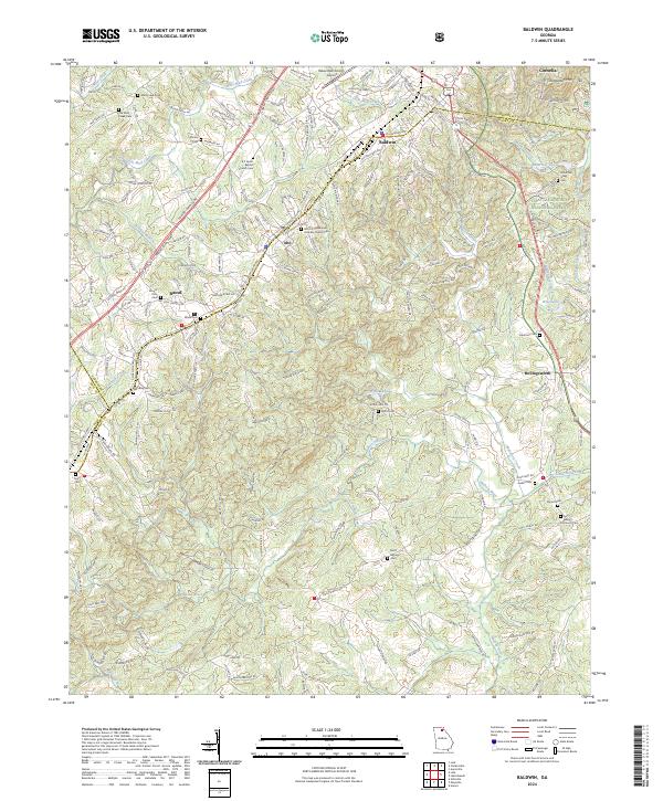 USGS Topographic Map – Baldwin