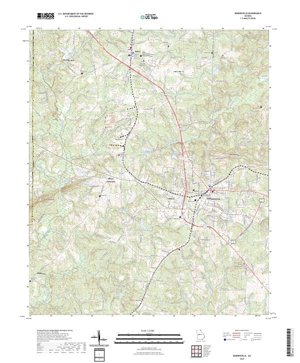 USGS Topographic Map – Barnesville